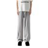 Men's Casual Stylish Sweatpants Textured Elastic Waist Drawstring Straight Leg Pants Lightweight Stretchy Track Pants Gray view 2