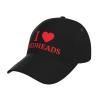 I Love Redheads Baseball Hats for Men and Women - Classic Adjustable Hats Black view 1