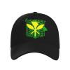 Hawaiian Islands Tribal Kanaka Maoli Baseball Hats for Men and Women - Classic Adjustable Hats Black view 2