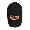 Flag of Maryland Baseball Hats for Men and Women - Classic Adjustable Hats Black view 4