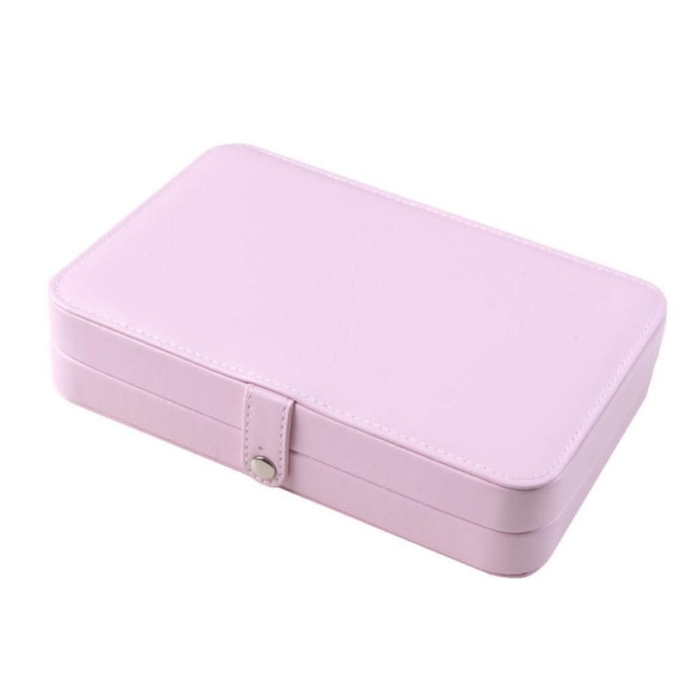 YWZDQ Women's Jewelry bo Jewelry Box European Style Earrings Small Simple Earrings Earrings Ring Hand Jewelry Storage Box Pink Travel Box