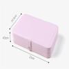 YWZDQ Women's Jewelry bo Jewelry Box European Style Earrings Small Simple Earrings Earrings Ring Hand Jewelry Storage Box Pink Travel Box view 2