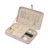 YWZDQ Women's Jewelry bo Jewelry Box European Style Earrings Small Simple Earrings Earrings Ring Hand Jewelry Storage Box Pink Travel Box view 3
