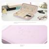 YWZDQ Women's Jewelry bo Jewelry Box European Style Earrings Small Simple Earrings Earrings Ring Hand Jewelry Storage Box Pink Travel Box view 4