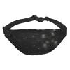 Black and white galaxy Boys large waist bag, travel crossbody waist bag, suitable for enjoying sports, running, cycling, travel, fishing view 1