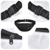 Black and white galaxy Boys large waist bag, travel crossbody waist bag, suitable for enjoying sports, running, cycling, travel, fishing view 4