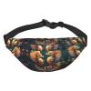 Beautiful Seahorse Couple Boys large waist bag, travel crossbody waist bag, suitable for enjoying sports, running, cycling, travel, fishing view 1