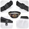 Beautiful Seahorse Couple Boys large waist bag, travel crossbody waist bag, suitable for enjoying sports, running, cycling, travel, fishing view 4