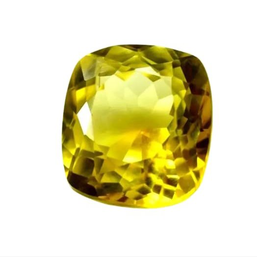 10.1 Ct Natural Yellow Ceylon Sapphire Cushion Cut EGL Certified Loose Gemstone