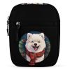 Christmas Samoyed Dog Sling Backpack Crossbody Waist Pack Chest Bag Fanny Pack Chest Daypack for Travel Sports Hiking view 1
