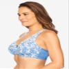 Amoureuse Women's Plus Size Embroidered Underwire Bra - 46 C, French Blue view 3