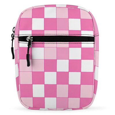 Checkered Plaid Pattern Sling Backpack Crossbody Waist Pack Chest Bag Fanny Pack Chest Daypack for Travel Sports Hiking