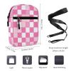 Checkered Plaid Pattern Sling Backpack Crossbody Waist Pack Chest Bag Fanny Pack Chest Daypack for Travel Sports Hiking view 2