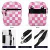 Checkered Plaid Pattern Sling Backpack Crossbody Waist Pack Chest Bag Fanny Pack Chest Daypack for Travel Sports Hiking view 3