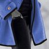 JEShifangjiusu Womens Wool Blend Pea Coat Fashion Winter Dressy Overcoat Single Breasted Trench Jackets with Hood (blue B2,4X-Large) view 3