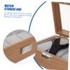 DEARMAMY 1pc Watch Storage Case Compact Organizer Box for Travel Jewelry and Sundries Slot Design Lock for Secure Display and view 2