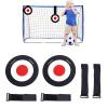 2 Pcs Flat Cones Hockey Soccer Target with Auxiliary Strap for Reactive Improving Accuracy Speed Hockey Soccer Baseball Football Goal Sports Trains view 2
