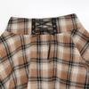 IDEALSANXUN Plaid Skirts for Women 2025 Fall Winter Cute Y2k High Waisted A Line Gothic Short Pleated Mini Skirt, Plaid Light Brown, XL view 4
