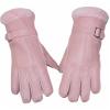 Reyox Kids Waterproof Lambskin Gloves Fleece Lining, Thick Insulated Snow Gloves for Cold Weather 9.8 Inch Length Pink 13-15 Years view 1
