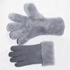Reyox Kids Waterproof Lambskin Gloves Fleece Lining, Thick Insulated Snow Gloves for Cold Weather 9.8 Inch Length Pink 13-15 Years view 2