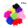 WATIIFUFU 9 Pack 40g Real Turkey Boas Luster Trim for Craft Fashionable Party Accessories view 2