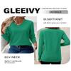 Kelly Green Sweaters for Women Long Sleeve Tops Dressy Casual Spring Sweaters for Women 2026 Trendy V Neck Sweater Lightweight Thin Pullover Loose Fit Ladies Tops and Blouses Western Clothing XL view 3