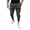 Casual Cargo Pants for Men Drawstring Multi Pocket Bound Feet Tapered Trousers Trendy Baggy Gym Spring Fall Overalls view 1