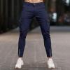 Daily Casual Pants for Men Multi Pocket Cuffs Zipper Belt Tapered Trousers Fashion Outdoor Running Training Overalls view 2