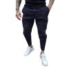 Casual Cargo Pants for Men Drawstring Multi Pocket Bound Feet Tapered Trousers Trendy Baggy Gym Spring Fall Overalls view 1