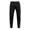 Daily Casual Pants for Men Multi Pocket Cuffs Zipper Belt Tapered Trousers Fashion Outdoor Running Training Overalls view 1