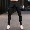 Daily Casual Pants for Men Multi Pocket Cuffs Zipper Belt Tapered Trousers Fashion Outdoor Running Training Overalls view 2
