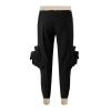 Casual Cargo Pants for Men Drawstring Multi Pocket Bound Feet Tapered Trousers Trendy Baggy Gym Spring Fall Overalls view 3