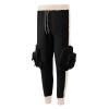 Casual Cargo Pants for Men Drawstring Multi Pocket Bound Feet Tapered Trousers Trendy Baggy Gym Spring Fall Overalls view 4