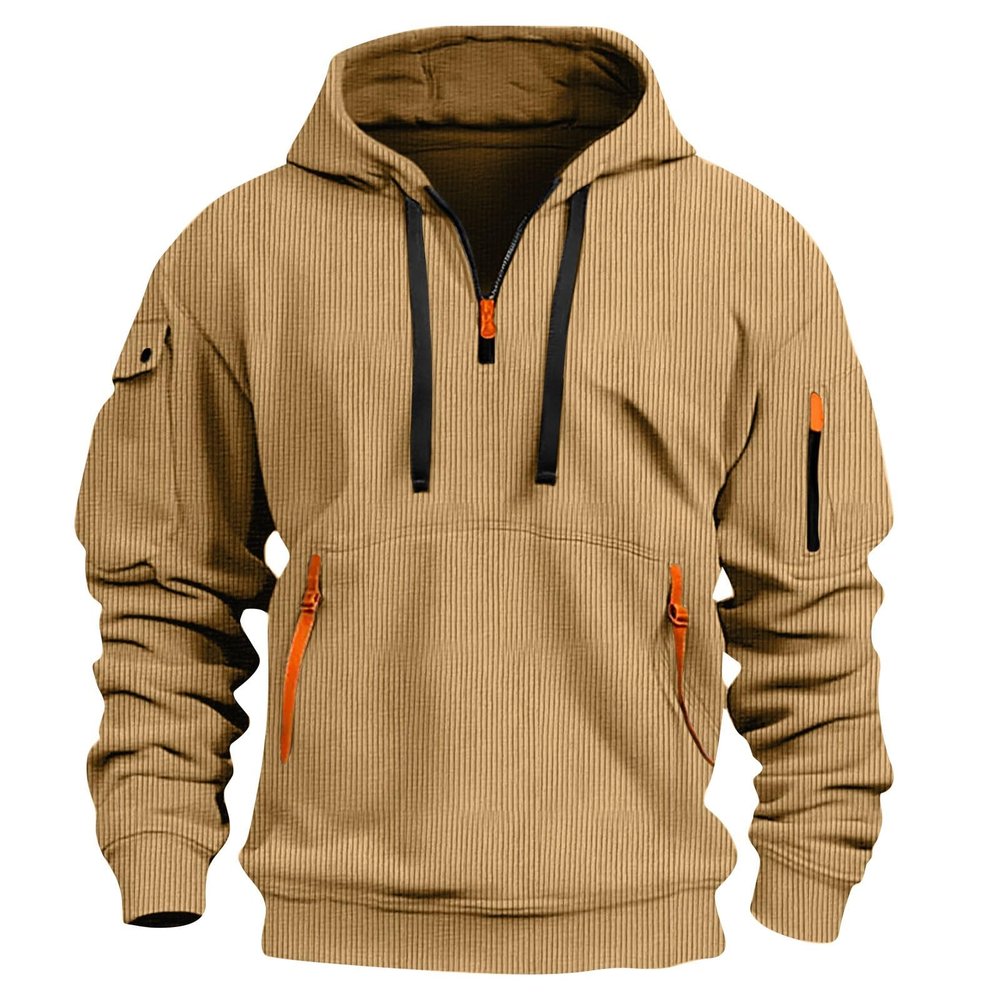 Big and Tall Hoodies for Men Outdoor Fashion Leisure Long Sleeve Sweatshirts Drawstring Hooded Zipper Athletic Hoodies