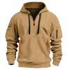 Big and Tall Hoodies for Men Outdoor Fashion Leisure Long Sleeve Sweatshirts Drawstring Hooded Zipper Athletic Hoodies view 1