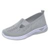 CsgrFagr Women's Woven Orthopedic Breathable Soft Shoes Go Walking Slip Foam Shoes Slip in Sneakers Arch Wedge Wide Women Shoes (Grey, 8) view 1