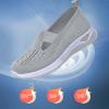 CsgrFagr Women's Woven Orthopedic Breathable Soft Shoes Go Walking Slip Foam Shoes Slip in Sneakers Arch Wedge Wide Women Shoes (Grey, 8) view 2