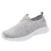 CsgrFagr Leisure Women's Slip On Travel Soft Sole Comfortable Shoes Outdoor Mesh Shoes Runing Sneaker Socks Women Non Slip (Grey, 7.5) view 1