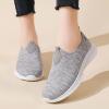 CsgrFagr Leisure Women's Slip On Travel Soft Sole Comfortable Shoes Outdoor Mesh Shoes Runing Sneaker Socks Women Non Slip (Grey, 7.5) view 2