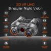 3D VR Infrared Night Vision Goggles - 7-Level IR Head Mounted Binoculars with Auto Wake, 36MP UHD Photos, 4K Video, Built-in Large Screen,6X Zoom, 232GB TF Card for Camping Surveillance view 2