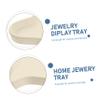 DEARMAMY Irregular Jewelry Storage Tray Unique Ceramic Display Plate for Jewelry Trinkets Food Decor for Dresser Bathroom Table Beautiful Matte Finish view 2