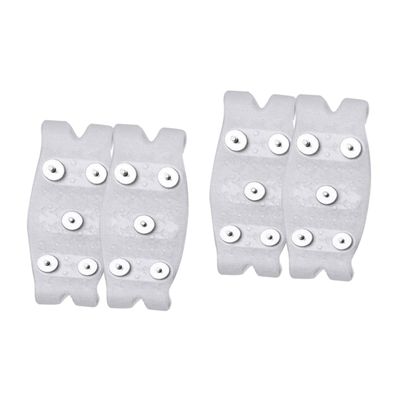 DEARMAMY 10pcs Ice Cleats for Boots Non-Slip Shoe Grippers Spikes for Enhanced Traction Ice and Snow for Hiking Walking and Winter Activities