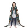 JIPOFD Owls On Tree Branches Hooded Cloak Long Cape For Halloween Cloak Costumes Hoodedcape Masquerade Dress Up Costume view 4