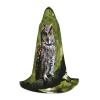 JIPOFD Owl Tree Branches Hooded Cloak Long Cape For Halloween Cloak Costumes Hoodedcape Masquerade Dress Up Costume view 1
