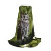 JIPOFD Owl Tree Branches Hooded Cloak Long Cape For Halloween Cloak Costumes Hoodedcape Masquerade Dress Up Costume view 3