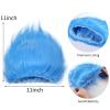 BlissfulTie 2 Pack Blue Fluffy Costume Wig - Funky Crazy Hair Hat Thing Costume Wig for Reading Week, Halloween, and Theme Parties view 2