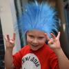 BlissfulTie 2 Pack Blue Fluffy Costume Wig - Funky Crazy Hair Hat Thing Costume Wig for Reading Week, Halloween, and Theme Parties view 4