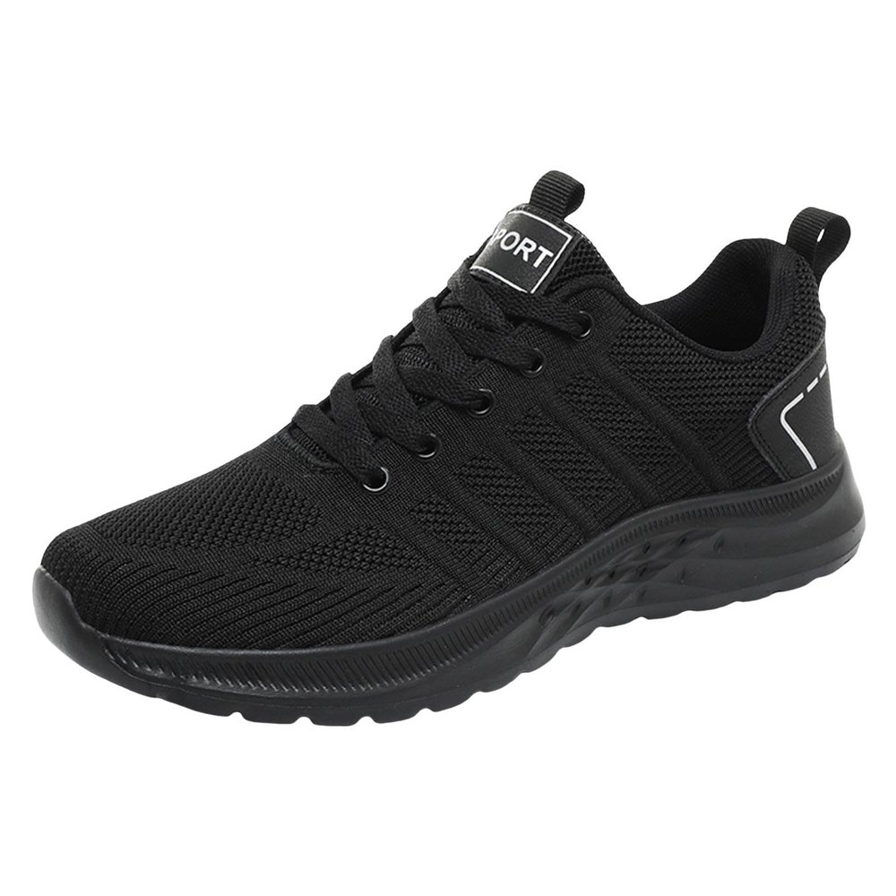IWIHMIV Mens Tennis Shoes Mens Slip On Walking Shoes Non Slip Running Shoes Breathable Workout Shoes Comfortable Sneakers (Z3-Black, 10)