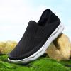 IWIHMIV Men Slip On Sneakers Men's Casual Sports Shoes Walking Sneakers Breathable Mesh Work Lightweight Soft Sole Sports Shoes (Z1-White, 10.5) view 2
