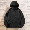 xoxingysm Mens Packable Cycling Jacket Big Tall Zip Up Lightweight Visibility Jackets Sun Protection Thin Outdoor Hiking Coat 2025 Spring Summer Stylish Running Biking Shirts Black view 2